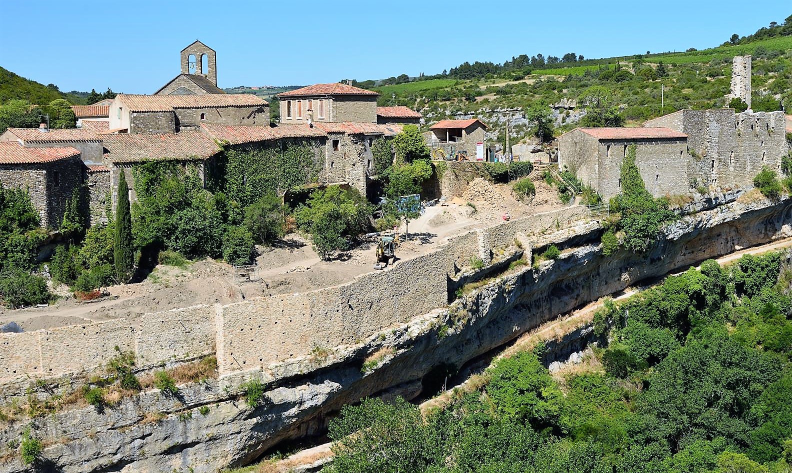 Travaux des remparts Est