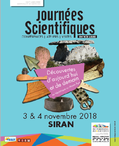 Journées Scientifiques en Minervois  3 et 4 novembre 2018