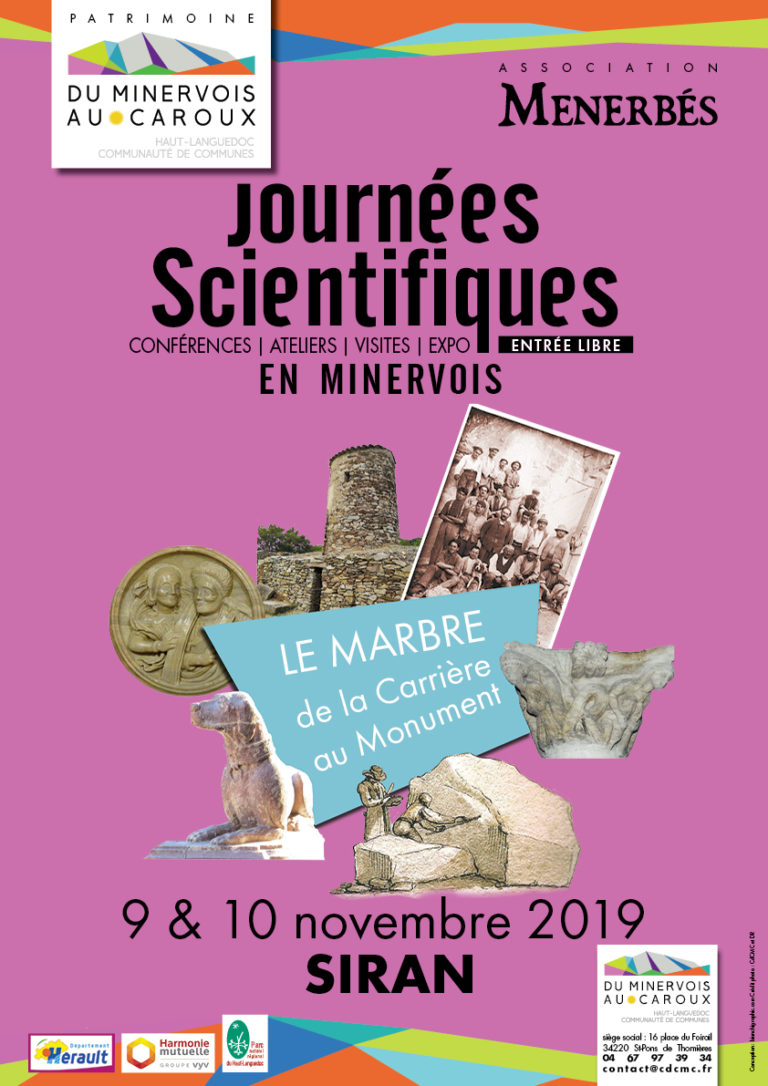 Journées scientifiques en Minervois  9 et 10 novembre 2019