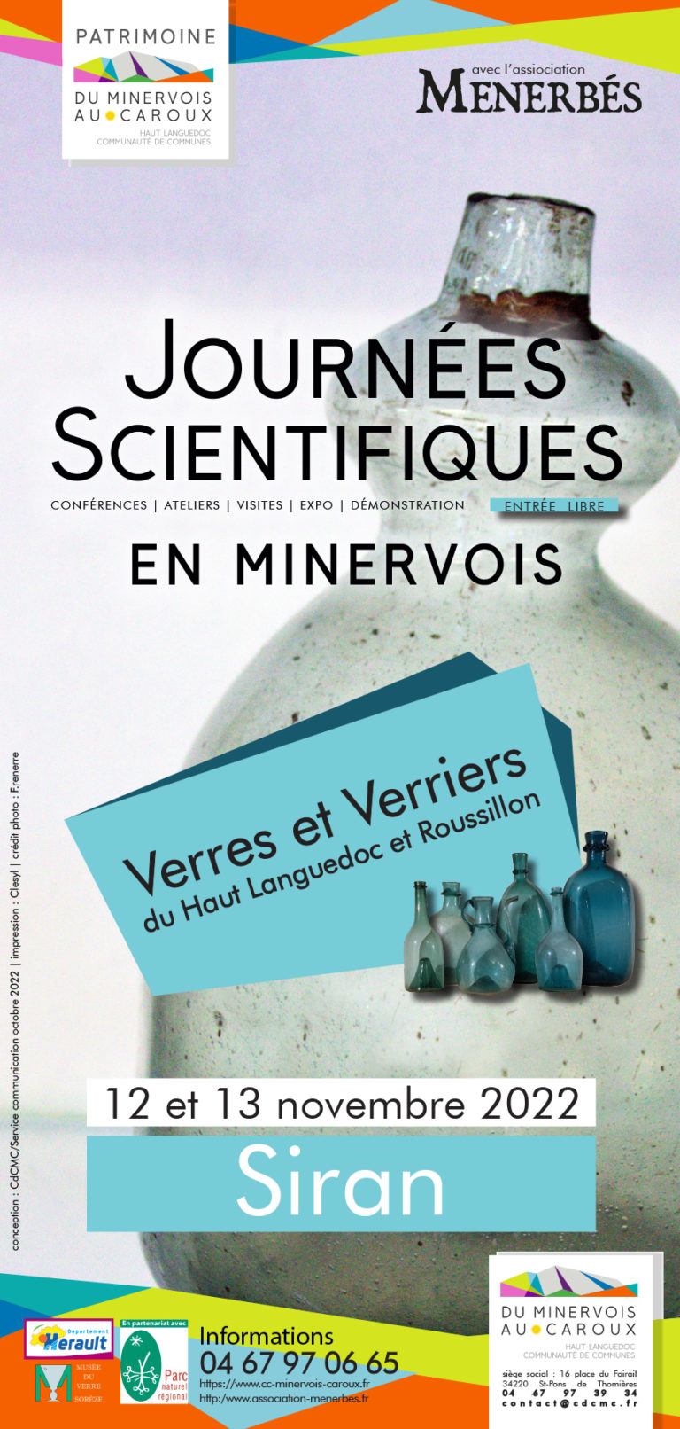 Journées scientifiques en Minervois 12 et 13 novembre 2022: le reportage photo