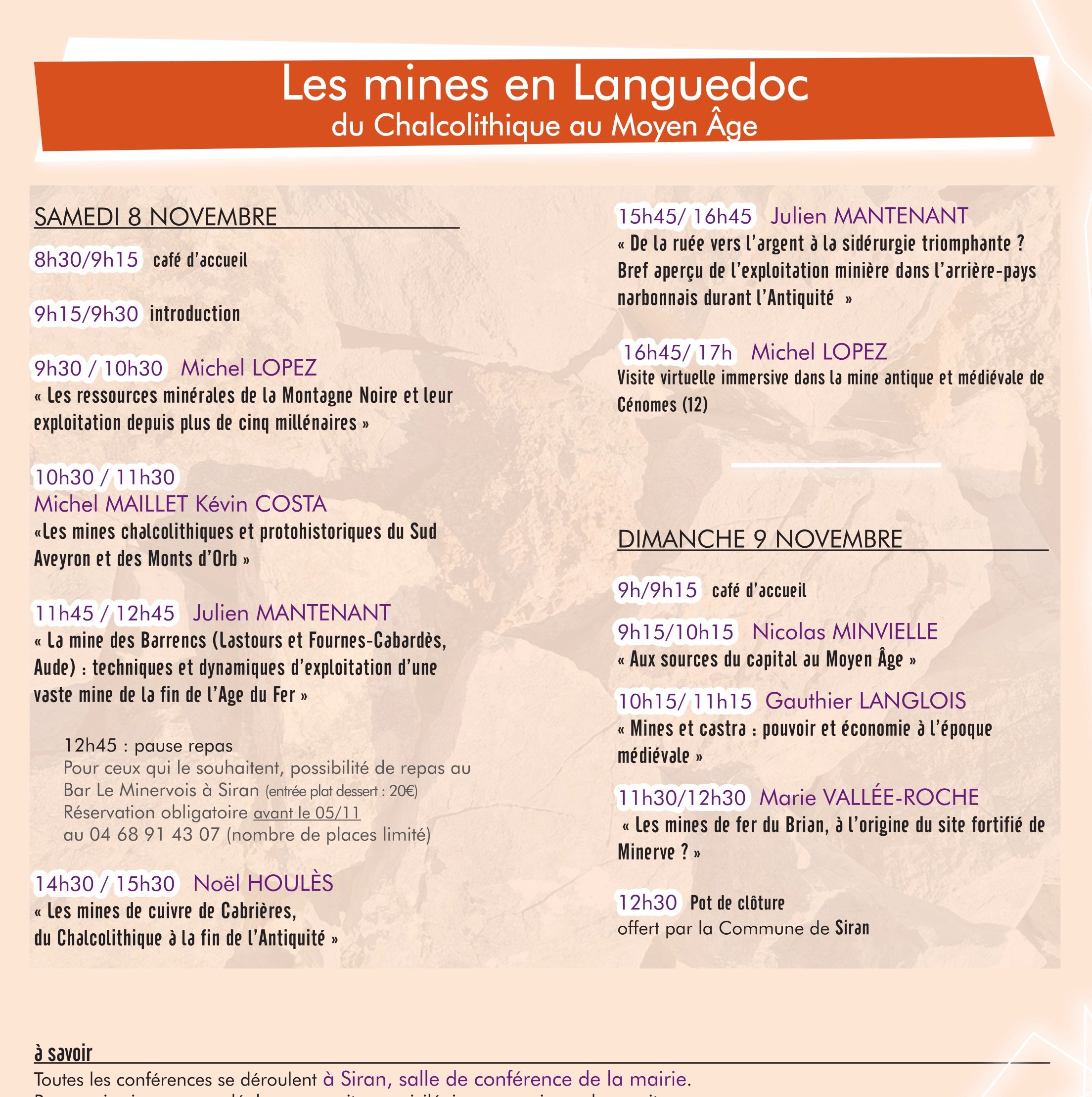 Conférences des JSM 2025